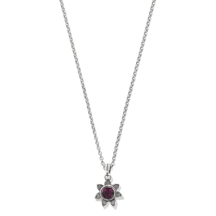 Everbloom Sunflower Necklace february-amethyst 12