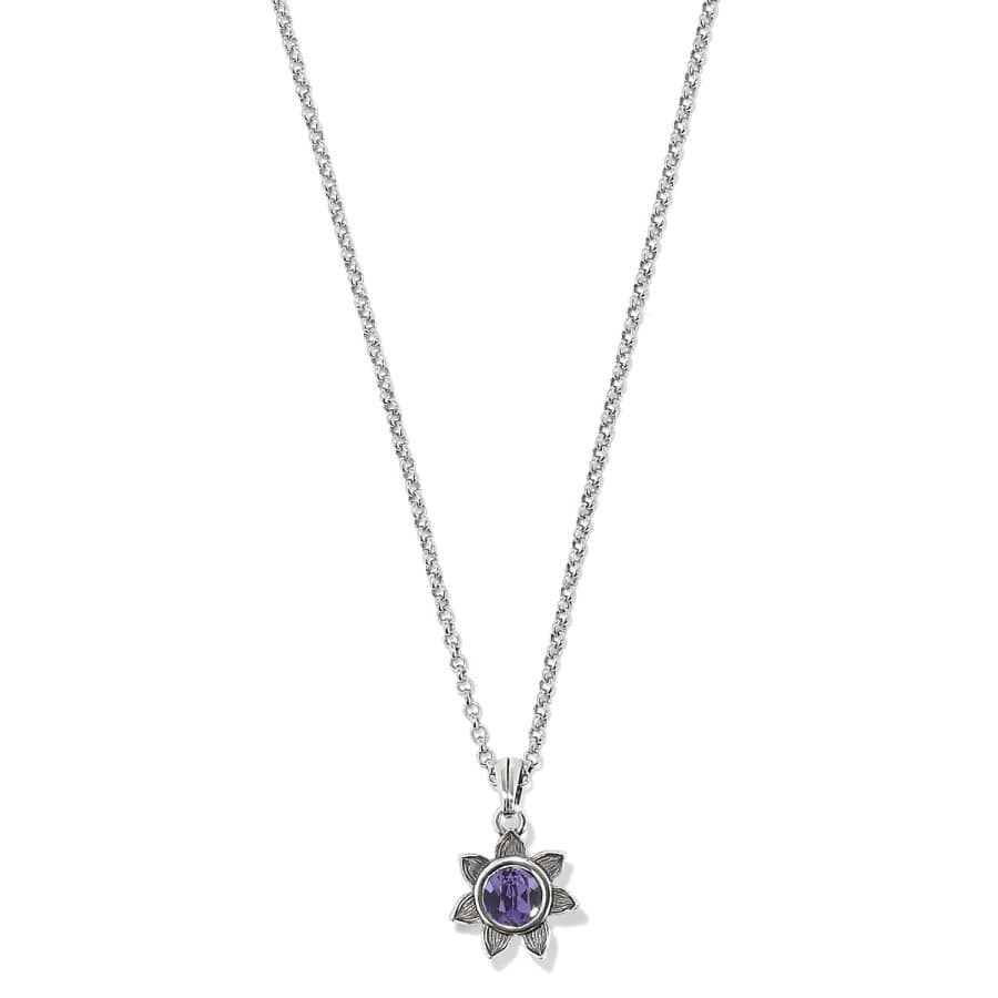 Everbloom Sunflower Necklace june-tanzanite 28