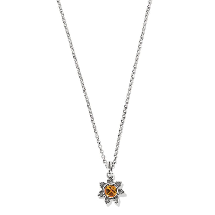 Everbloom Sunflower Necklace november-topaz 41