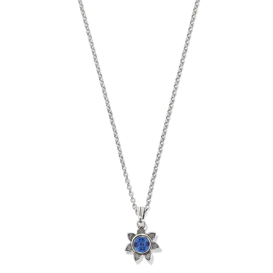 Everbloom Sunflower Necklace september-sapphire 36