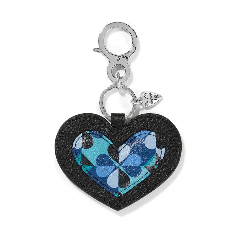 Fashionista Moody Blue Heart Handbag Fob multi 2