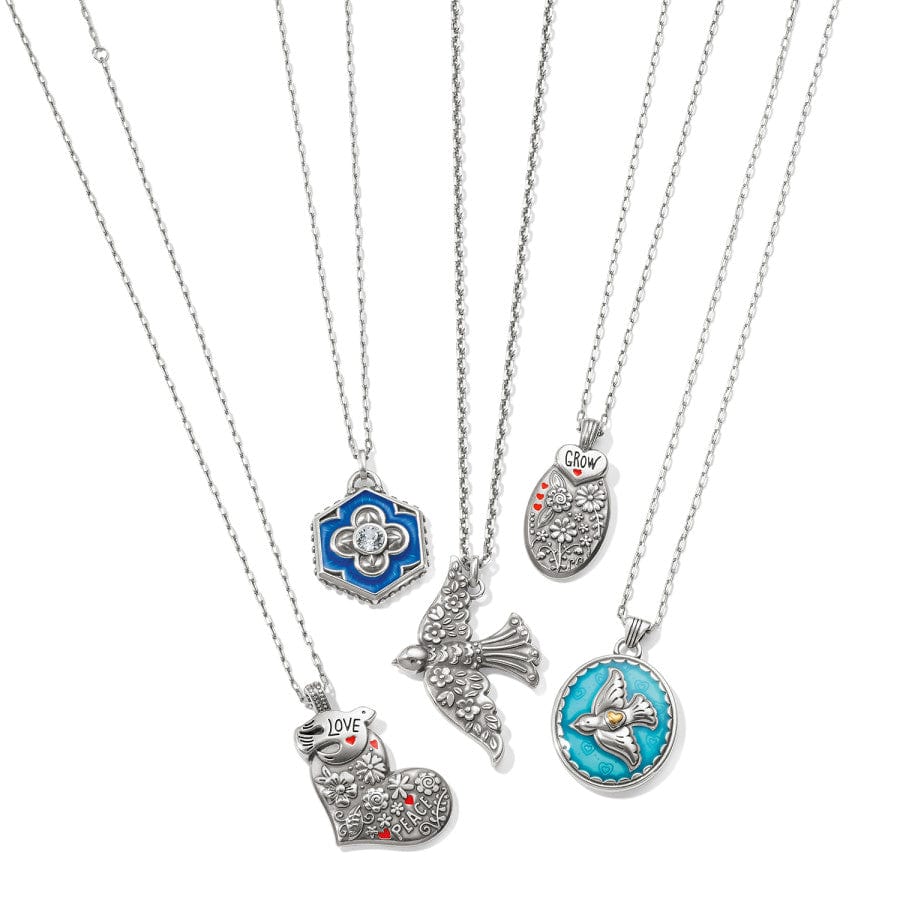 Fashionista Shine On Necklace silver-blue 4