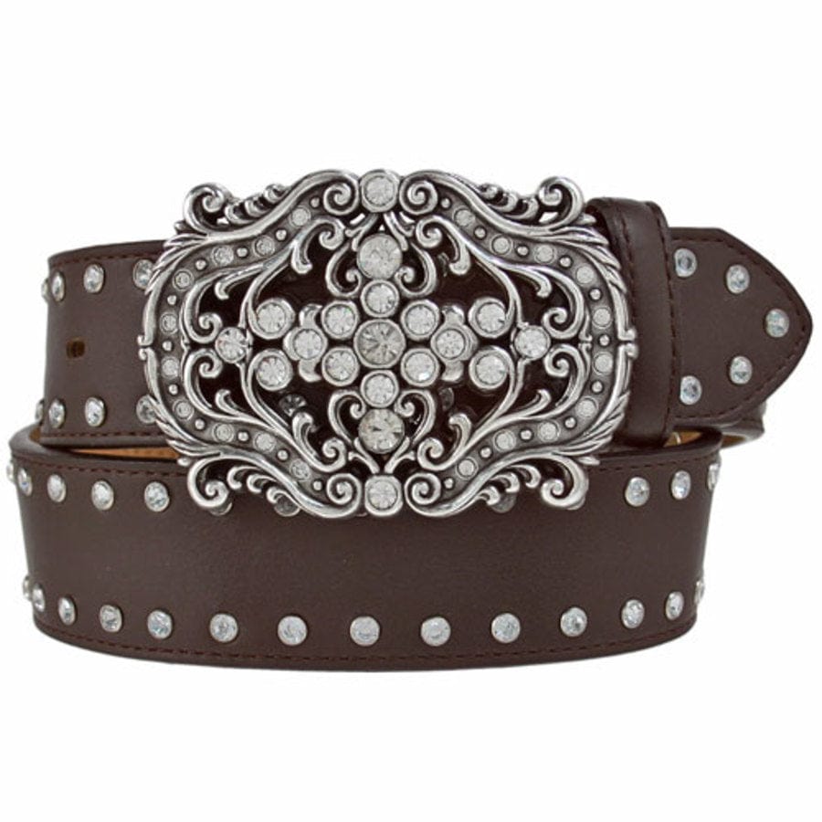 Florentine Crystal Belt brown 1