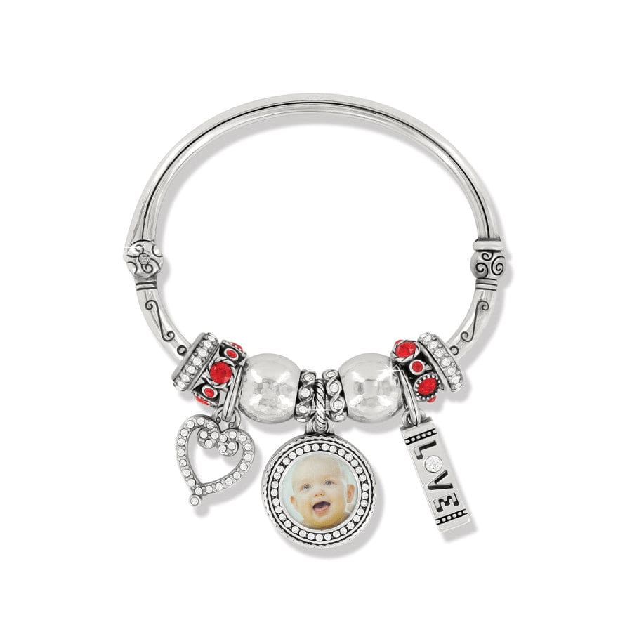 Full Of Love Charm Bangle silver-red 1