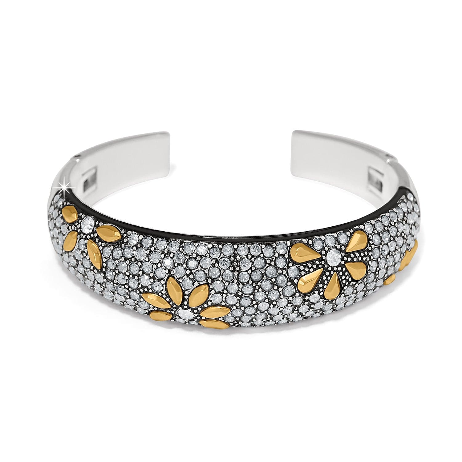 Garden Of Love Double Hinged Bangle silver-gold 1