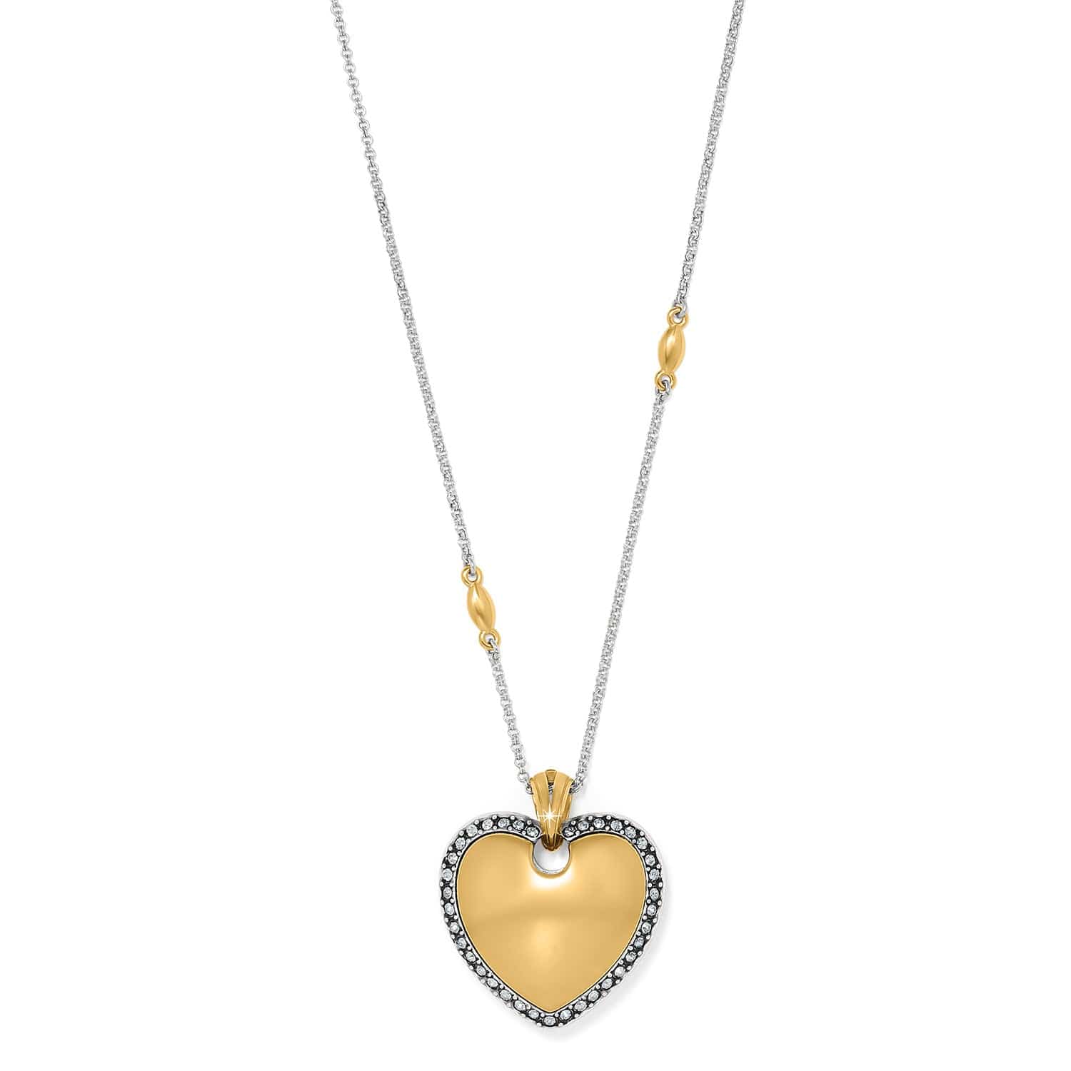 Garden Of Love Heart Convertible Necklace silver-gold 7