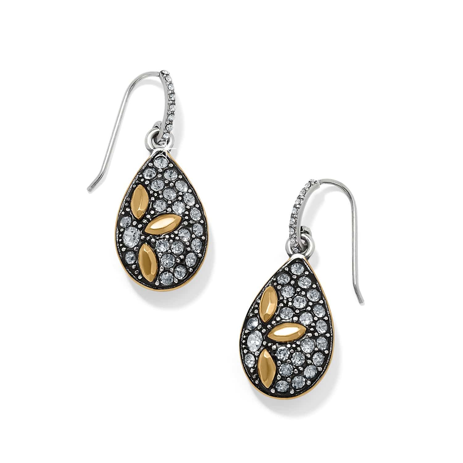 Garden Of Love Teardrop French Wire Earrings silver-gold 1