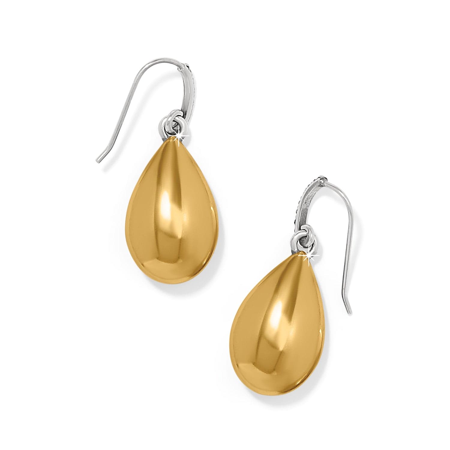 Garden Of Love Teardrop French Wire Earrings silver-gold 2