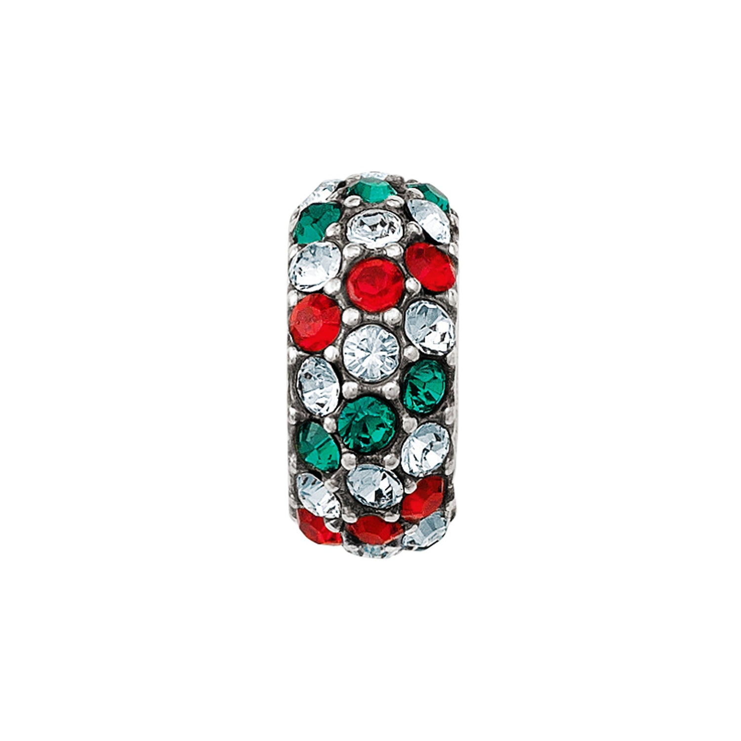 Glitter Spacer silver-multi 19