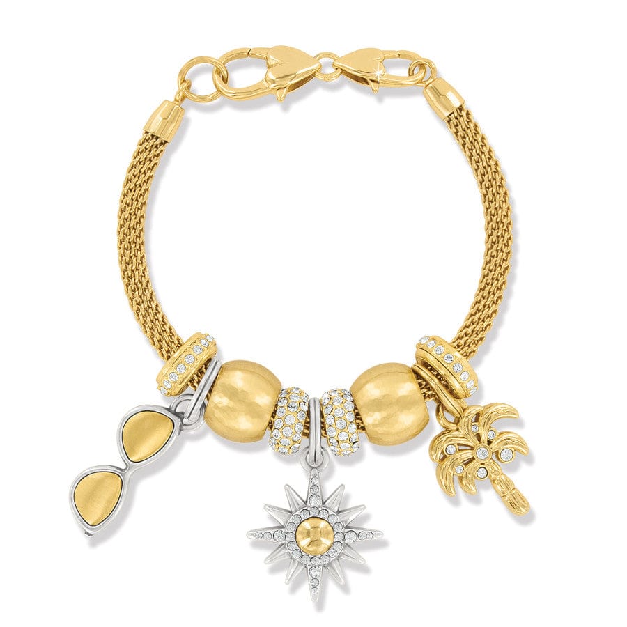 Golden Summer Sun Charm Bracelet silver-gold 1