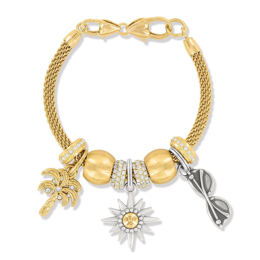 Golden Summer Sun Charm Bracelet silver-gold 2