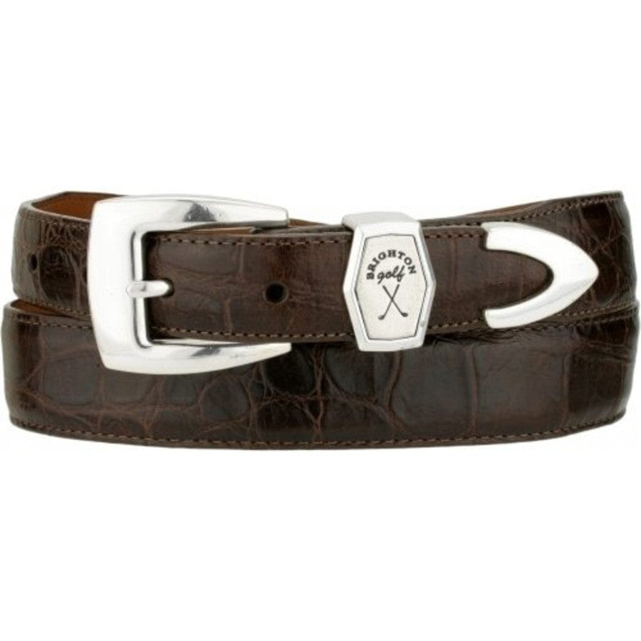 Golf Logo Croc Belt chocolate 4