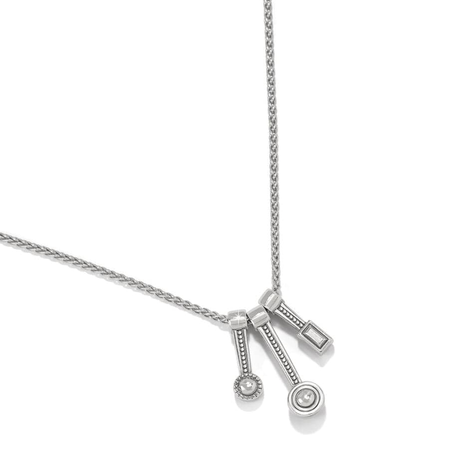 Halo Gleam Trio Necklace silver-multi 2