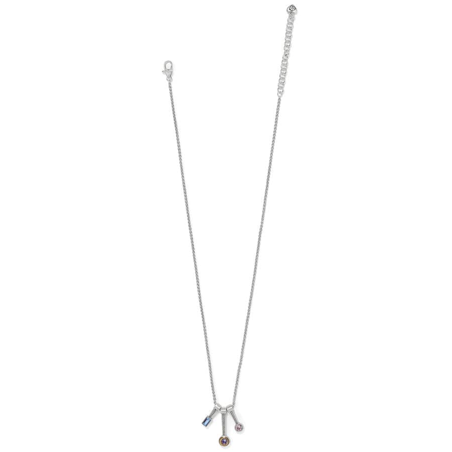 Halo Gleam Trio Necklace silver-multi 3