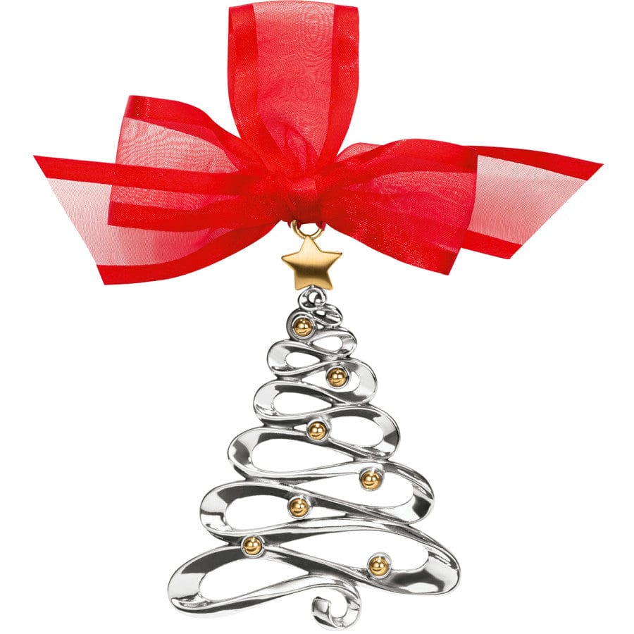 Holiday Christmas Tree Ornament silver-gold 1