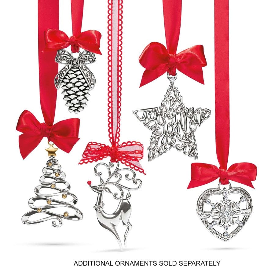 Holiday Christmas Tree Ornament silver-gold 2