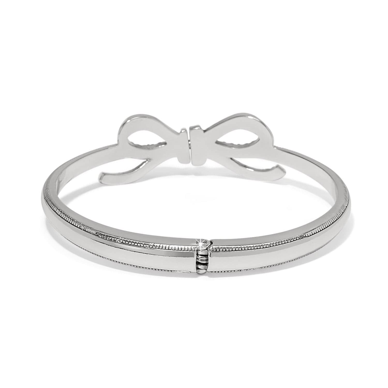 Illumina Bow Hinged Bangle silver 2