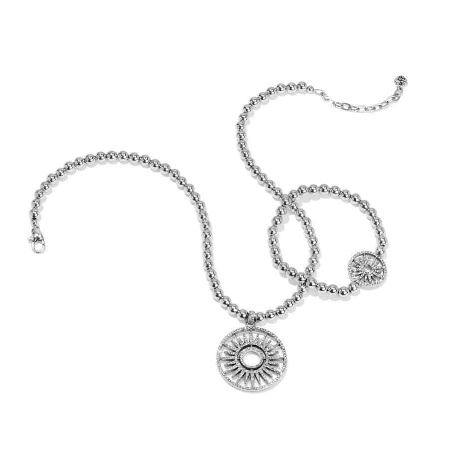 Illumina Sun Beaded Necklace silver 3