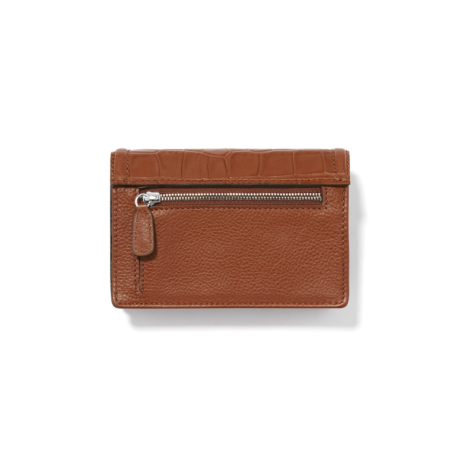 Interlok Croco Medium Wallet bourbon 6