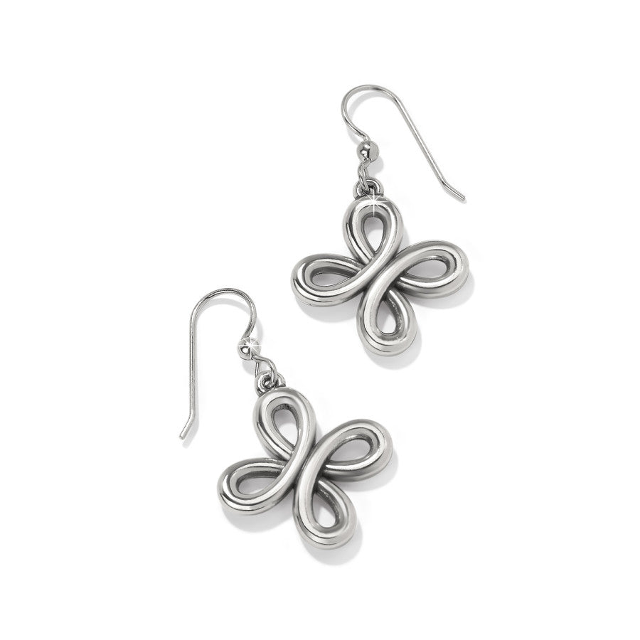 Interlok Curve French Wire Earrings silver 2