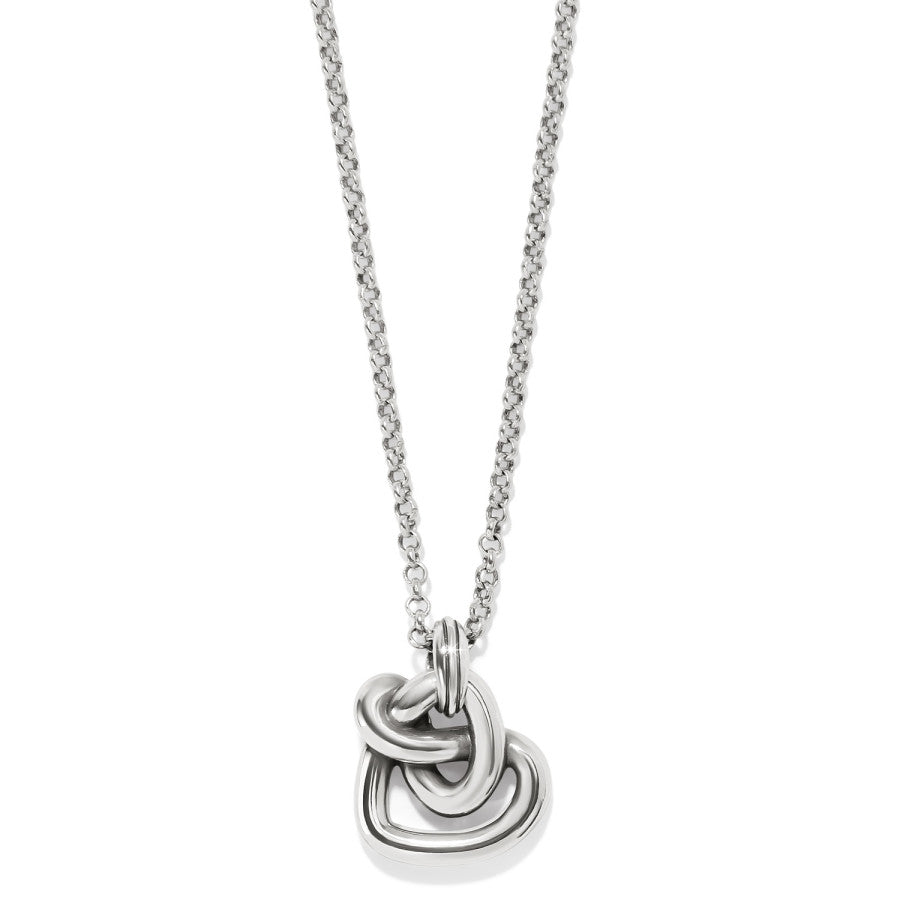 Interlok Curve Heart Necklace silver 1