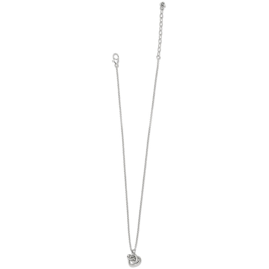 Interlok Curve Heart Necklace silver 2