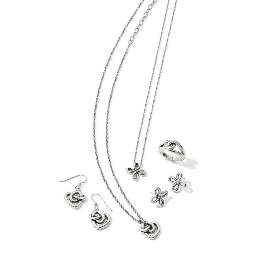 Interlok Curve Heart Necklace silver 3