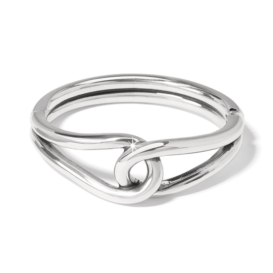 Interlok Curve Hinged Bangle silver 1