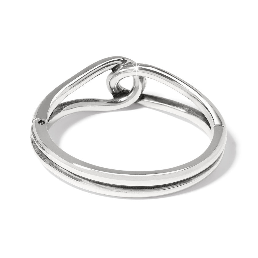 Interlok Curve Hinged Bangle silver 2