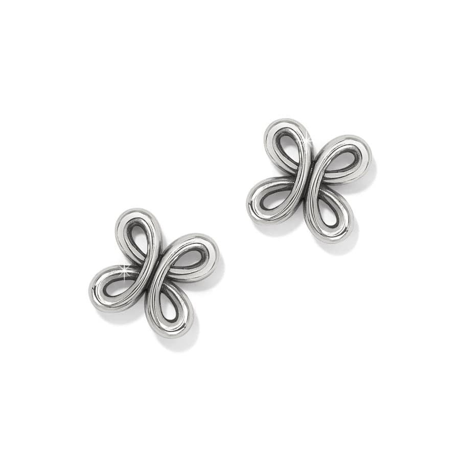 Interlok Curve Post Earrings silver 1