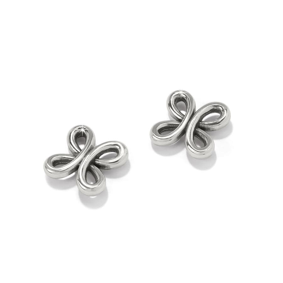 Interlok Curve Post Earrings silver 2