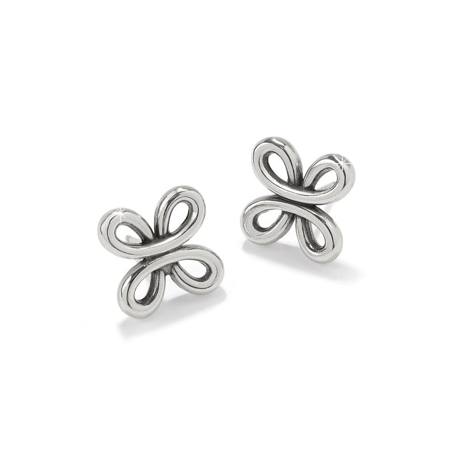 Interlok Curve Post Earrings silver 3