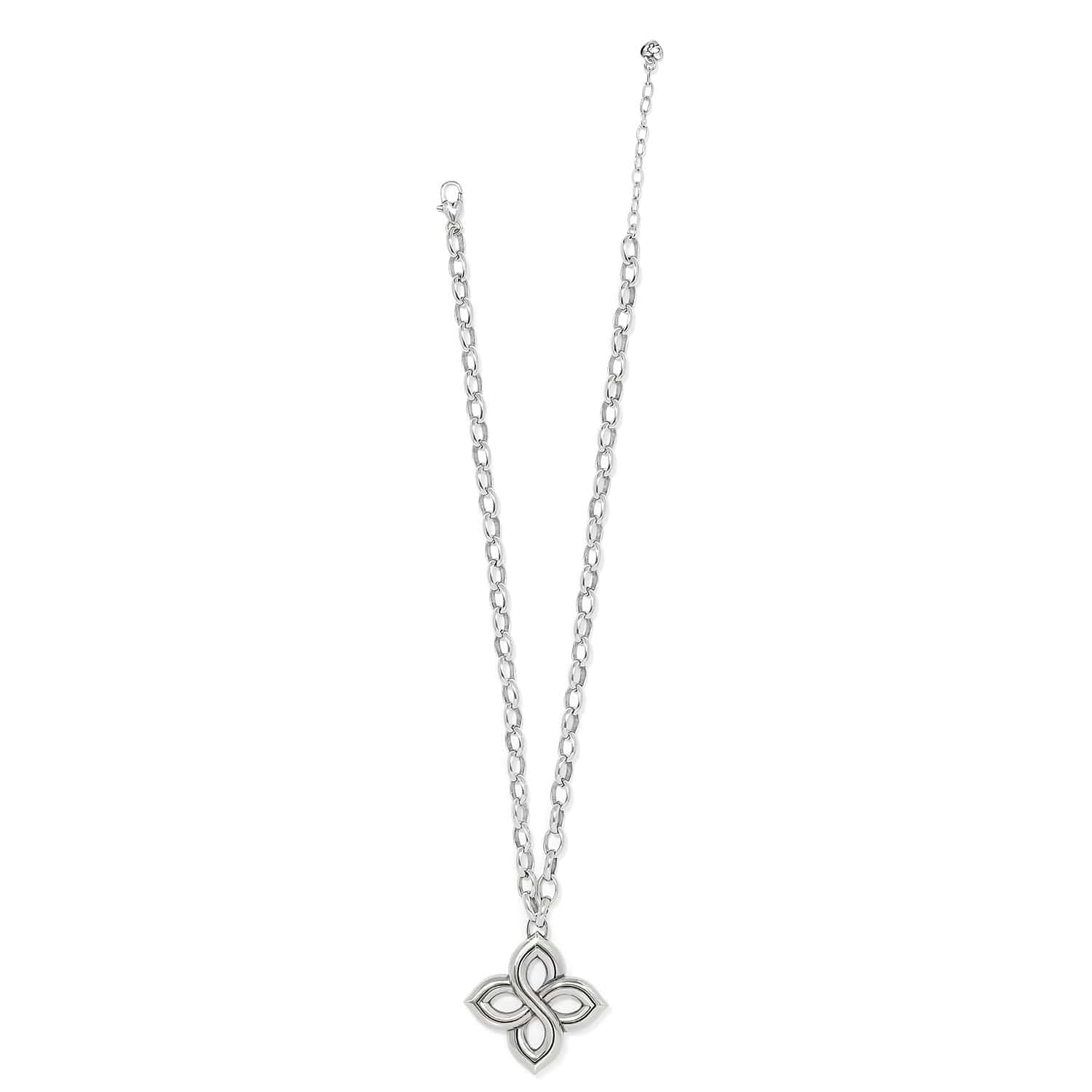 Interlok Floral Knot Bold Necklace silver 3