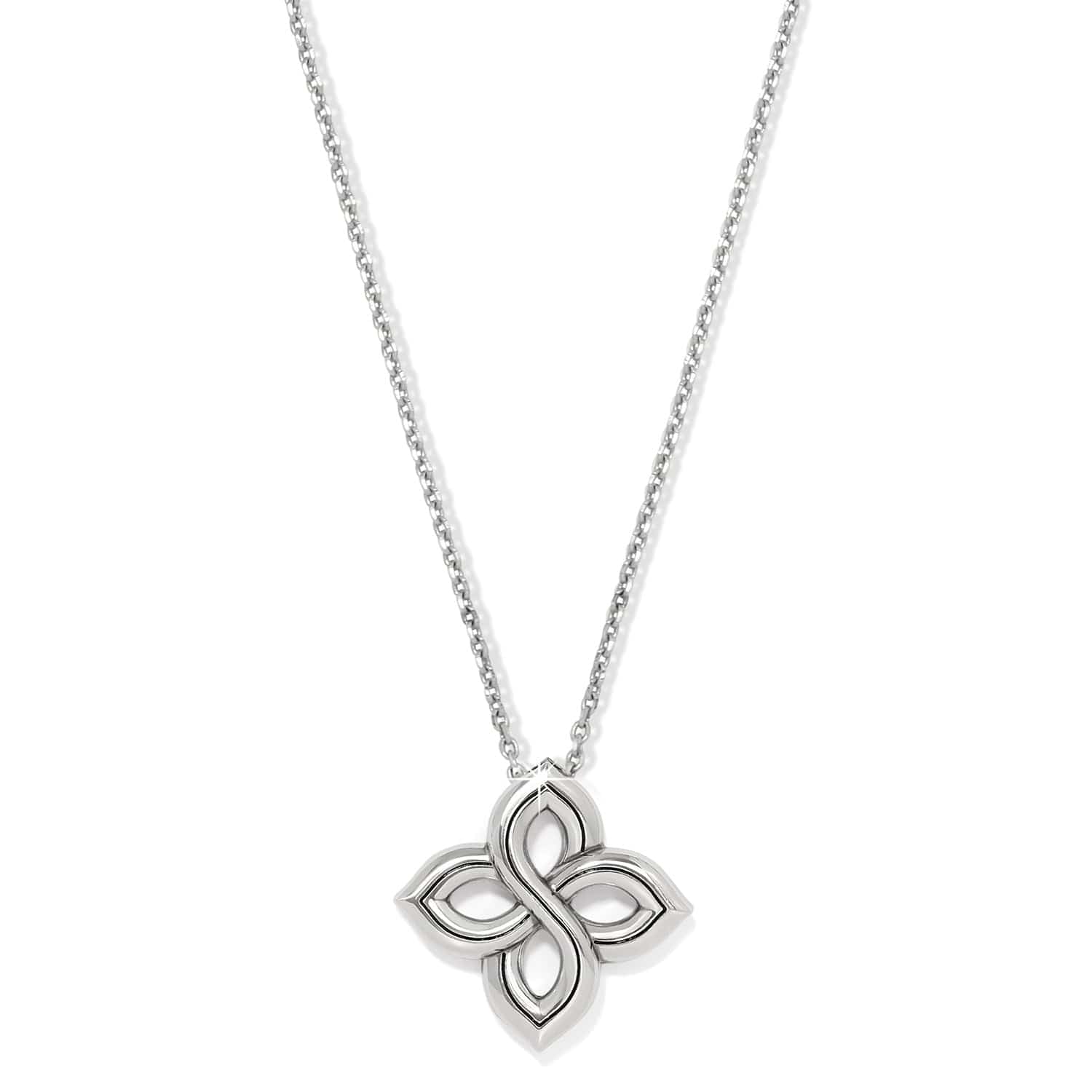 Interlok Floral Knot Necklace silver 2