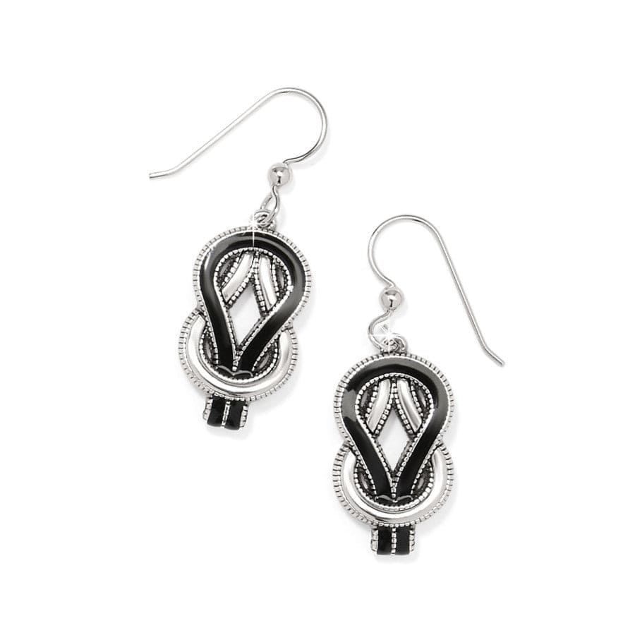 Interlok Harmony Black French Wire Earrings silver-black 1