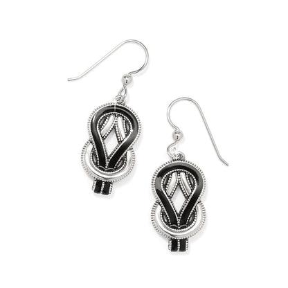 Interlok Harmony Black French Wire Earrings