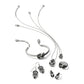 Interlok Harmony Black French Wire Earrings