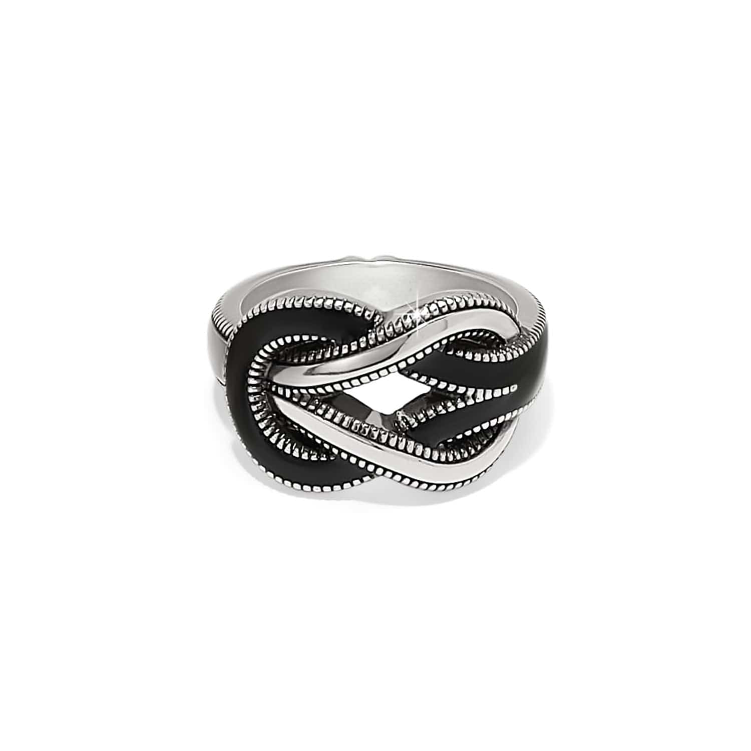 Interlok Harmony Black Ring silver-black 1