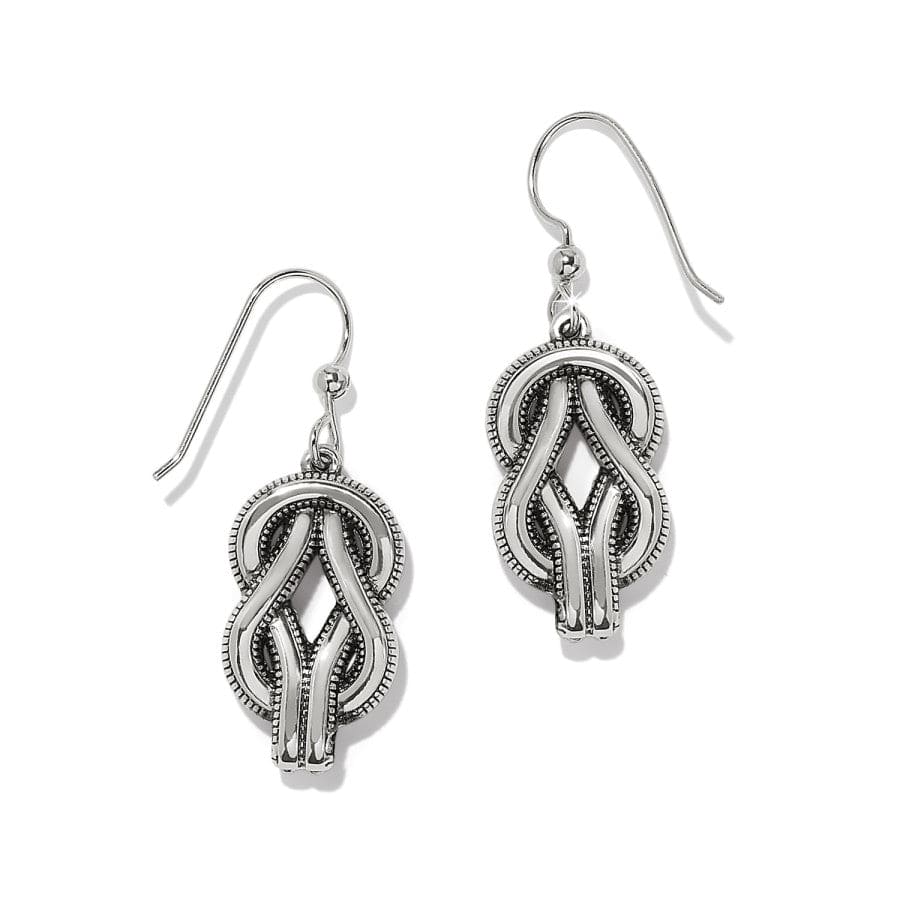 Interlok Harmony Two Tone French Wire Earrings silver-gold 2