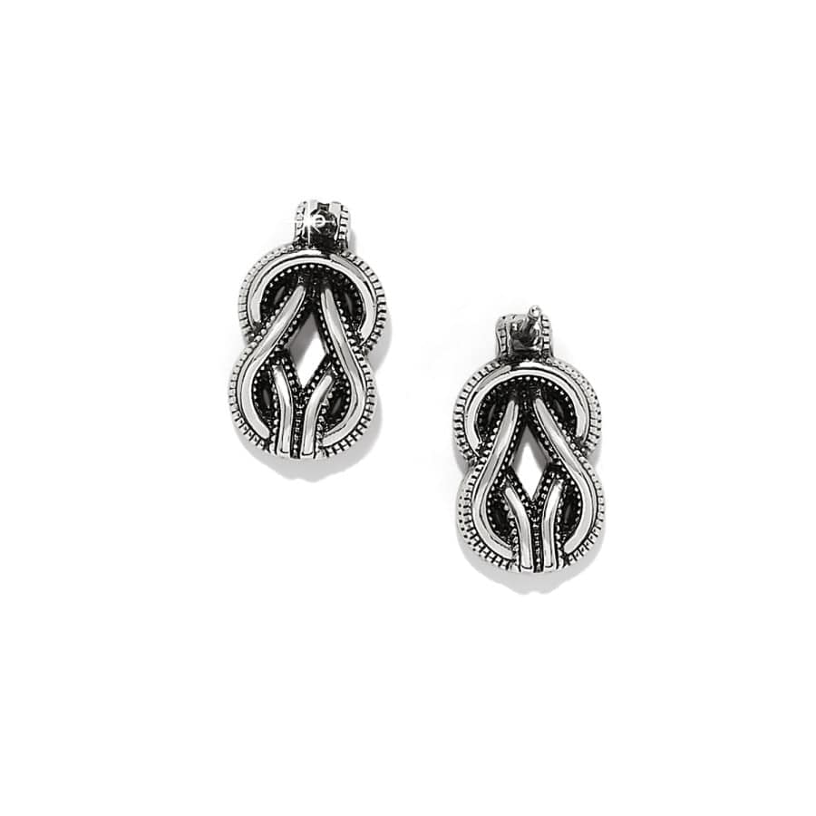 Interlok Harmony Two Tone Post Earrings silver-gold 2