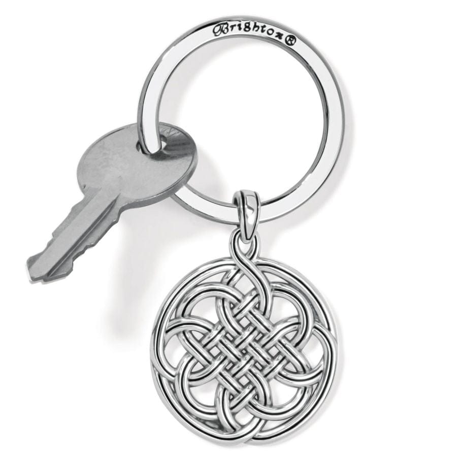 Interlok Medallion Round Key Fob silver 2