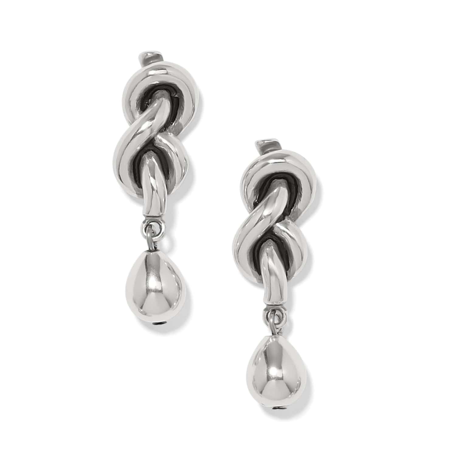 Interlok Single Knot Drop Earrings silver 1