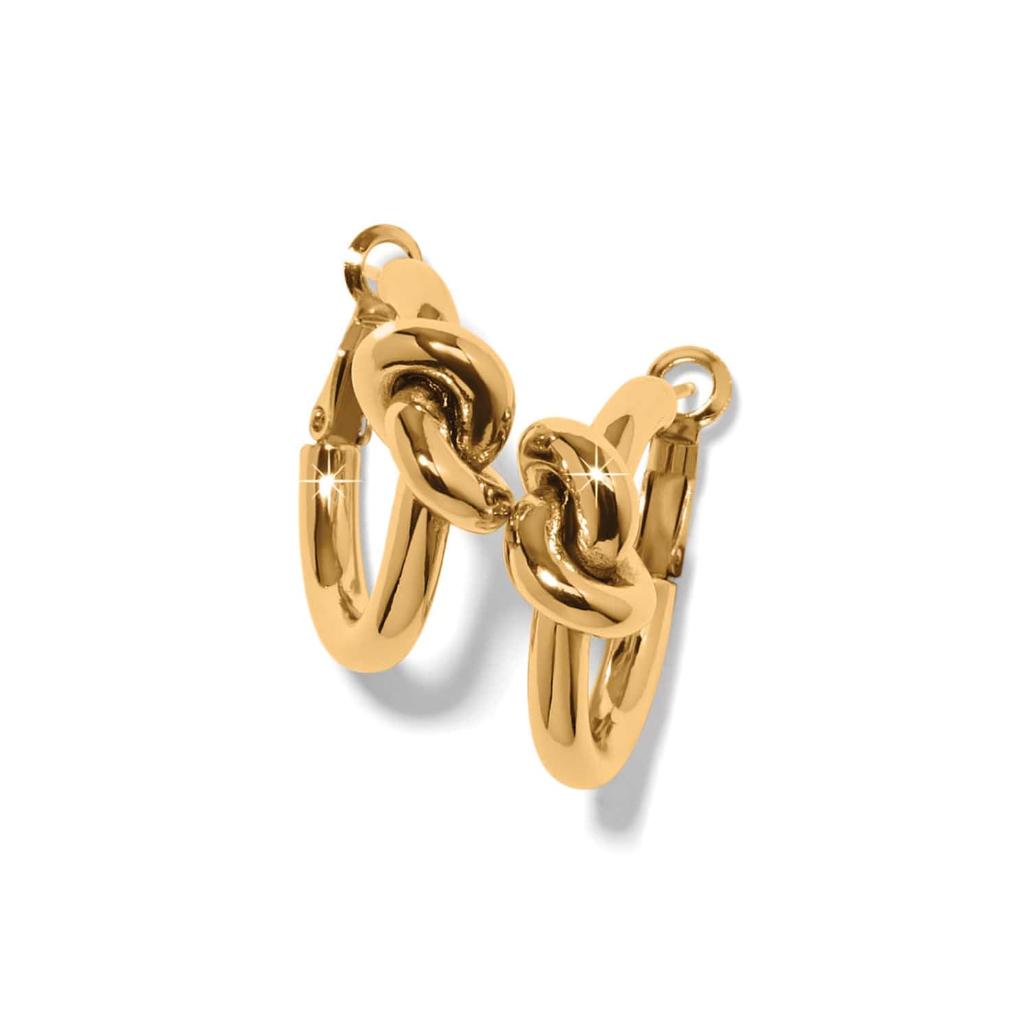 Interlok Single Knot Hoop Earrings gold 5