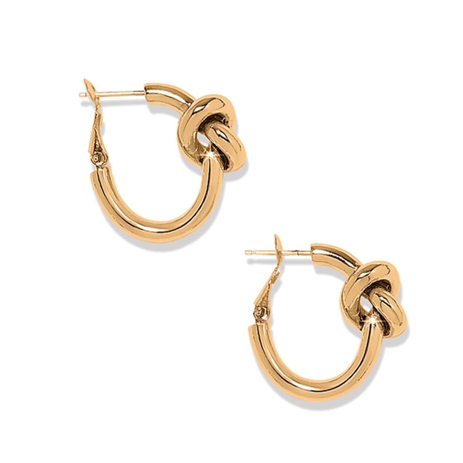 Interlok Single Knot Hoop Earrings gold 6