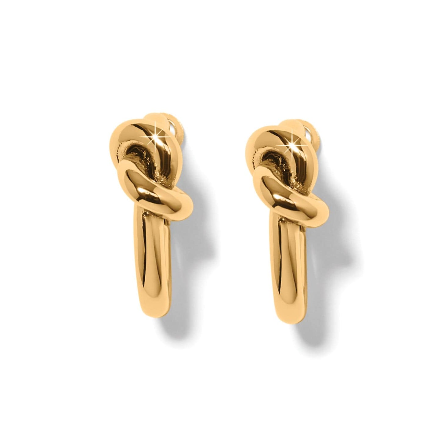 Interlok Single Knot Hoop Earrings