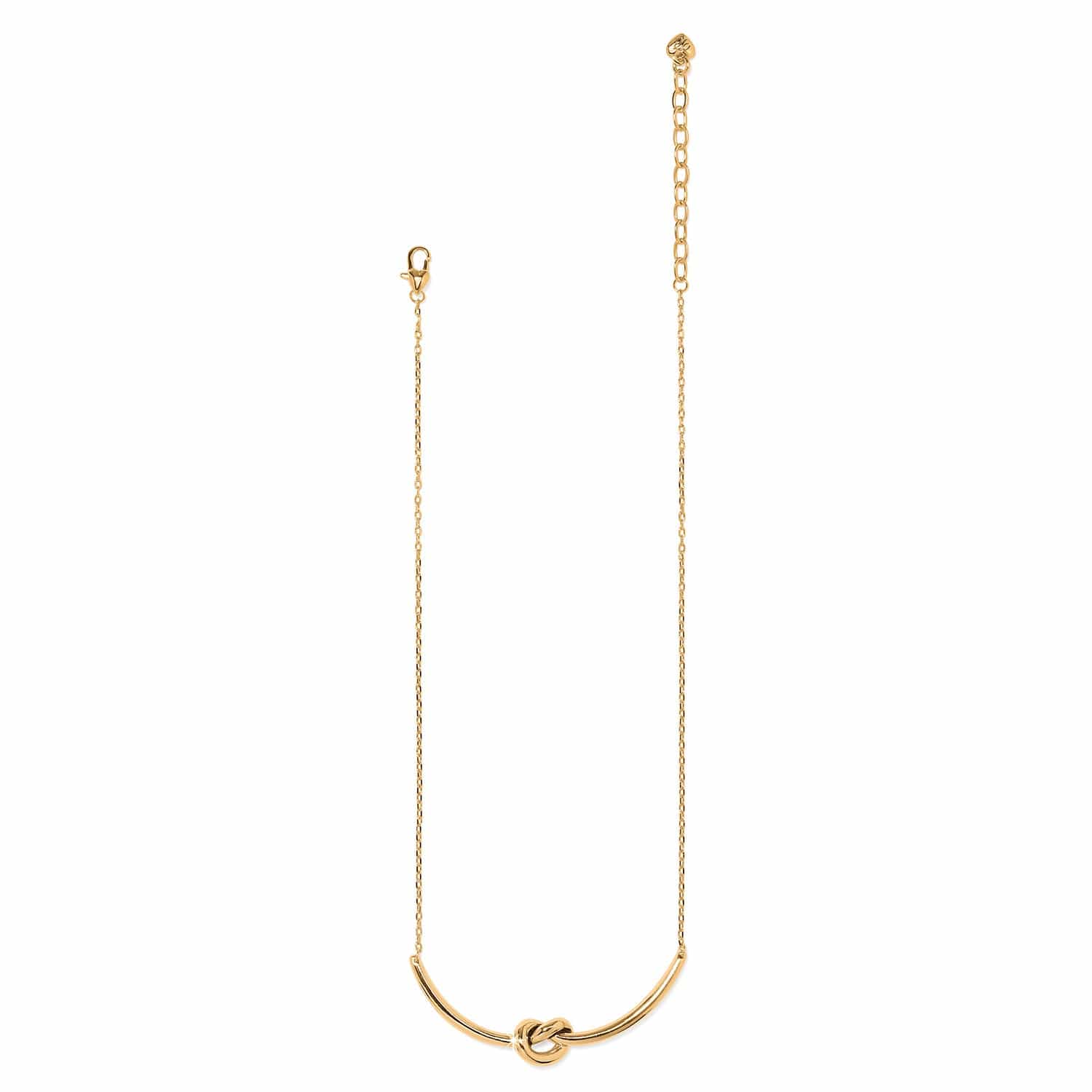 Interlok Single Knot Necklace gold 4