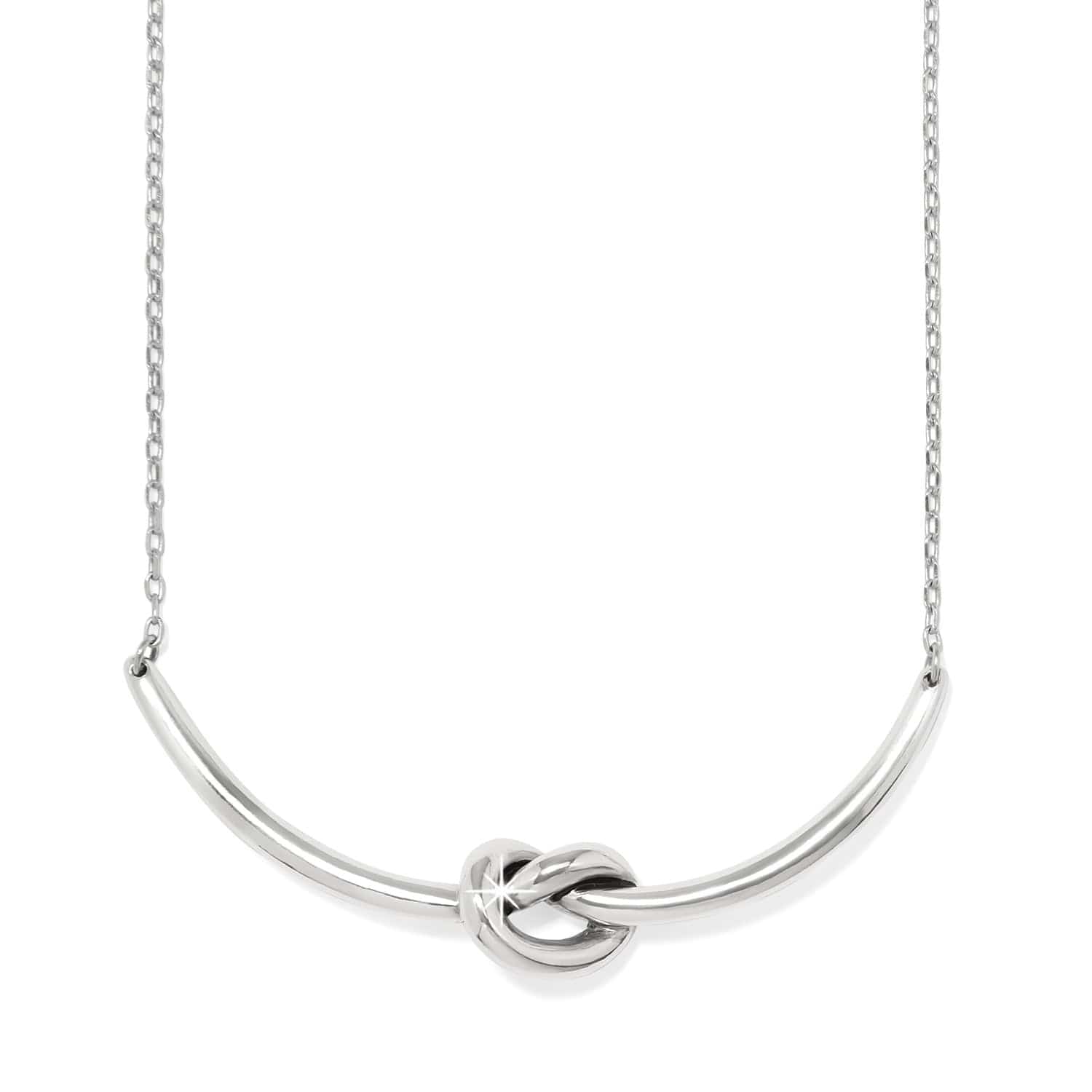 Interlok Single Knot Necklace silver 2