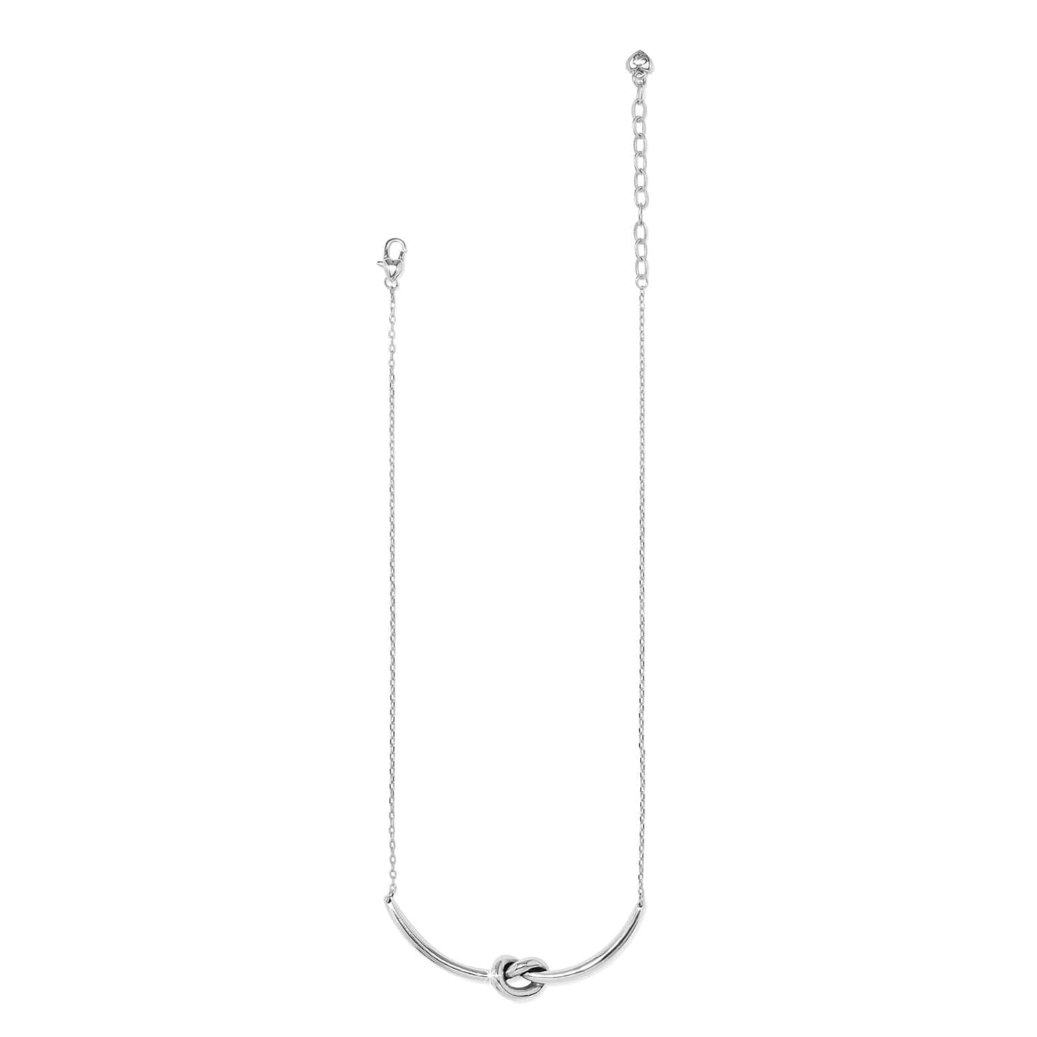 Interlok Single Knot Necklace silver 3