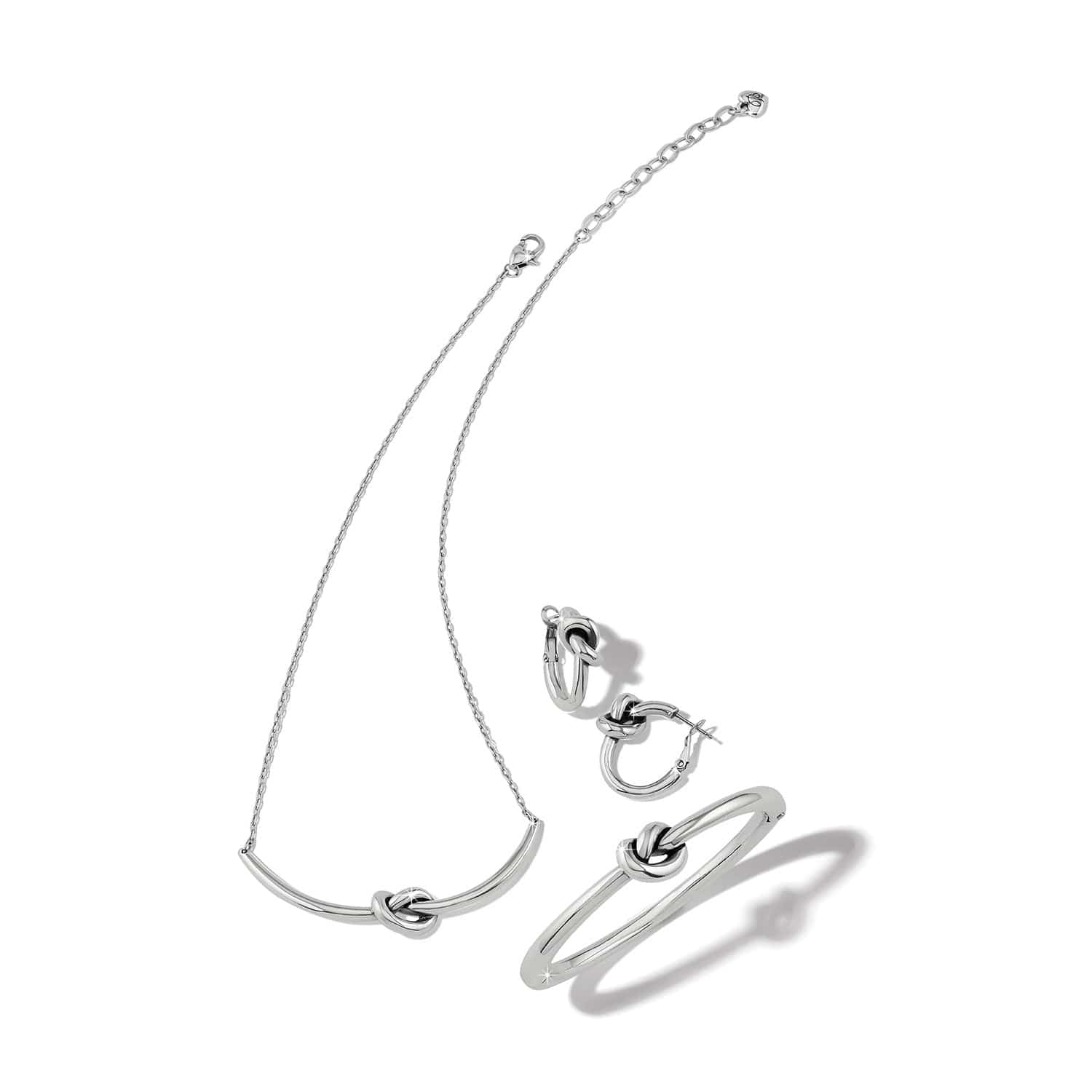 Interlok Single Knot Necklace silver 8