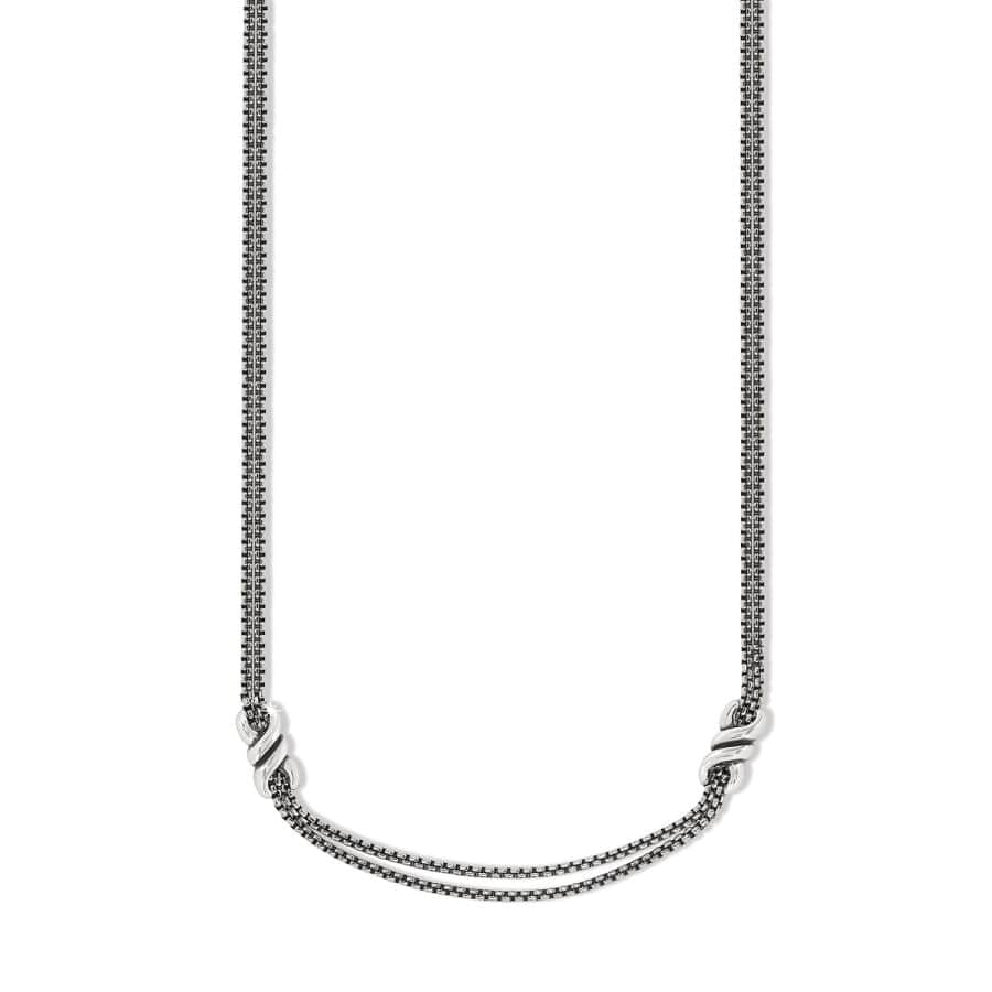 Interlok Twist Double Necklace silver 1